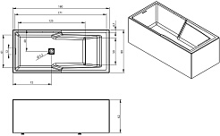 Riho Акриловая ванна STILL SHOWER ELITE 180х80 R – фотография-3